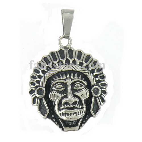 FSP16W89 Indian Tribal Chief Medallion Pendant